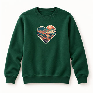 Holy Night Christmas Sweatshirt Grün