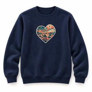 Holy Night Christmas Sweatshirt Navy