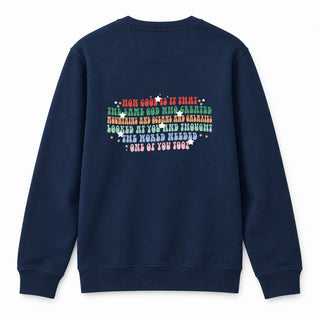 How Cool Christmas BackPrint Sweatshirt Navy