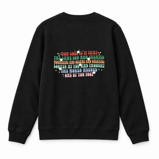 How Cool Christmas BackPrint Sweatshirt Schwarz