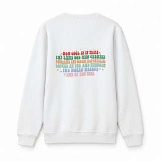 How Cool Christmas BackPrint Sweatshirt Weiß