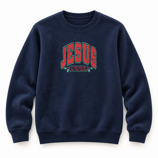 Jesus College Style Christmas Sweatshirt Navy