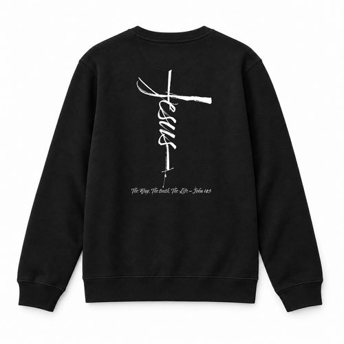 Jezus Kruis Sweatshirt Rugprint