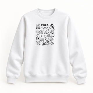 Jesus is Christmas Sweatshirt Weiß