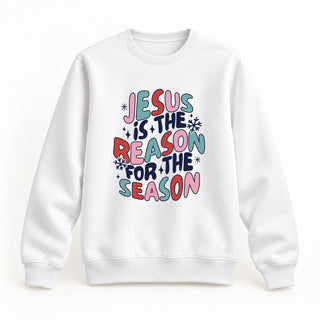 Jesus is the reason Christmas Sweatshirt Weiß