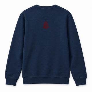 Jesus is the Reason red - Backprint - Sweatshirt Navy