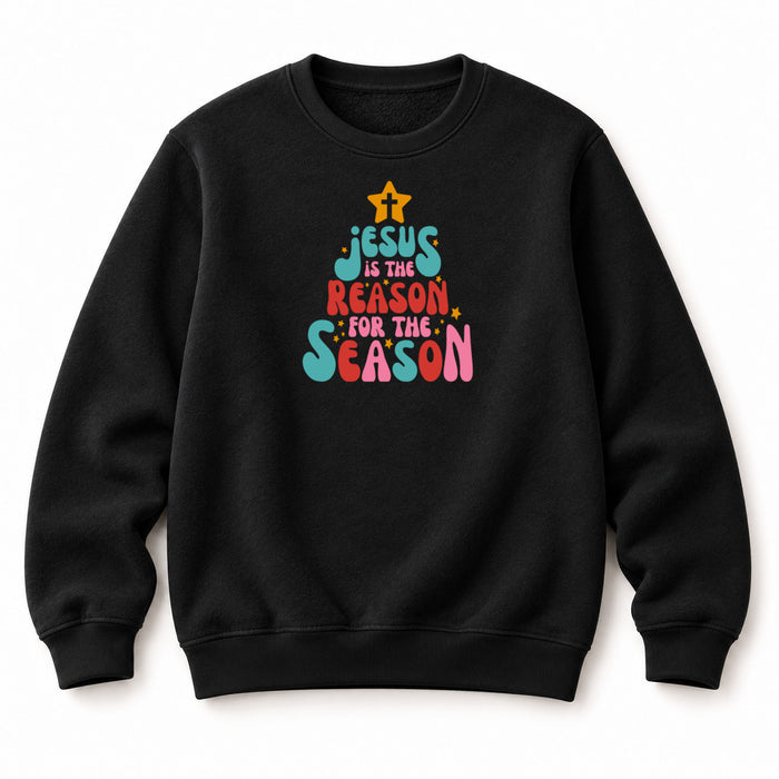 Jesus is the reason tree Christmas Sweatshirt