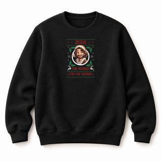 Jesus the Reason Christmas Sweatshirt Schwarz