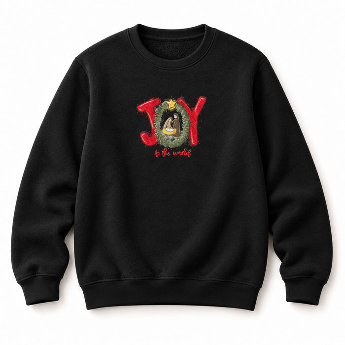 Joy to the world red Christmas Sweatshirt