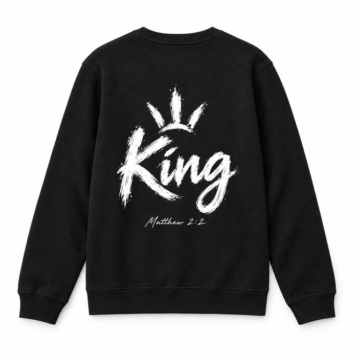 King Matthew 2:2 Christmas Sweatshirt Backprint