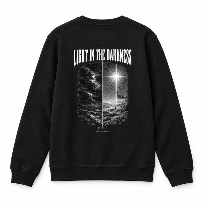 Light in the Darkness Christmas Sweatshirt Backprint