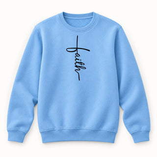 Little Faith Sweatshirt Babyblau
