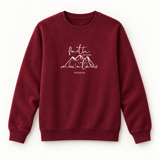Move Mountains Sweatshirt Burgunder