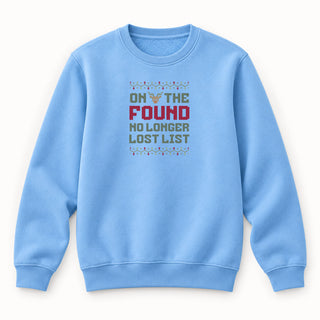 Found no longer lost Christmas Sweatshirt Babyblau