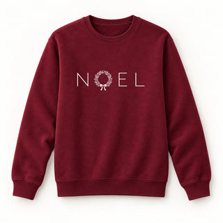 Noel Christmas Sweatshirt Burgunder