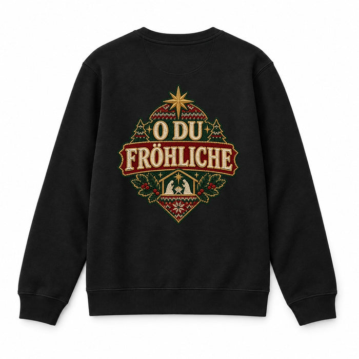 O du fröhliche Christmas Sweatshirt Backprint