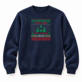 Partytime Christmas Sweatshirt Navy