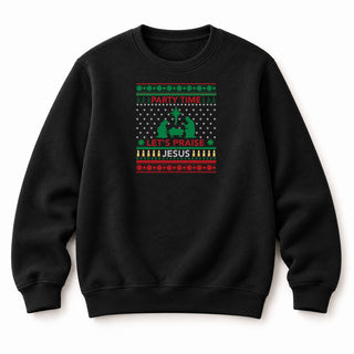 Partytime Christmas Sweatshirt Schwarz