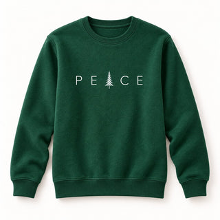 Peace Christmas Sweatshirt Grün