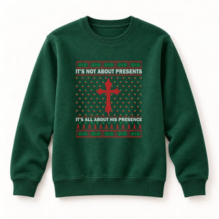 Presence Christmas Sweatshirt Grün