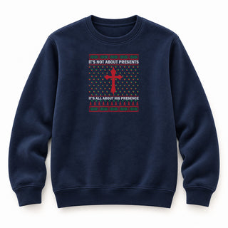 Presence Christmas Sweatshirt Navy