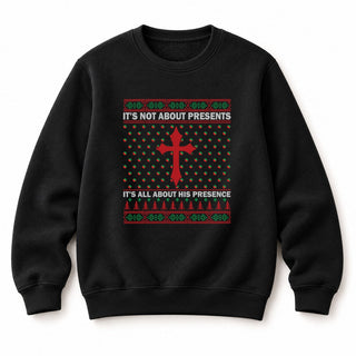 Presence Christmas Sweatshirt Schwarz