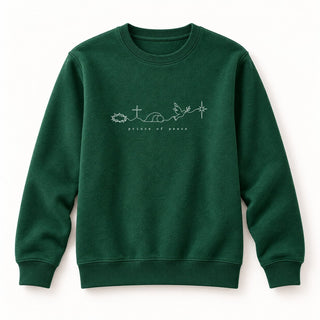 Prince of Peace Christmas Sweatshirt Grün