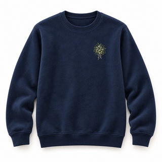 Prince of Peace Watercolor Christmas Sweatshirt Navy