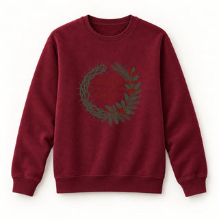 Reason for the Season Little Christmas Sweatshirt Burgunder