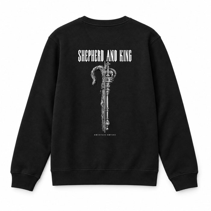 Shepherd and King Christmas Sweatshirt Backprint