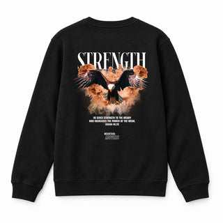 Strength Streetwear Sweatshirt BackPrint Schwarz