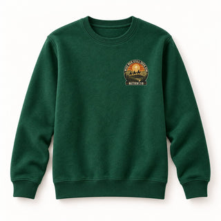 Wise Men Still Seek Him Badge Christmas Sweatshirt Grün