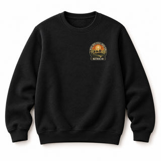 Wise Men Still Seek Him Badge Christmas Sweatshirt Schwarz