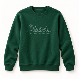Wise Men Still Seek Him Christmas Sweatshirt Grün