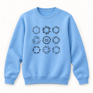 Wrath Crown Christmas Sweatshirt Babyblau
