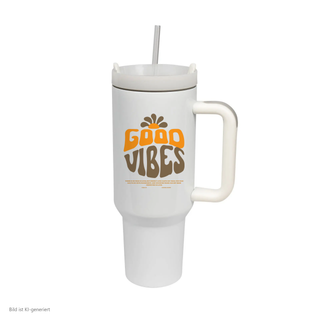 Good Vibes Thermobecher von Mountain Movers, 1,2 Liter Edelstahl
