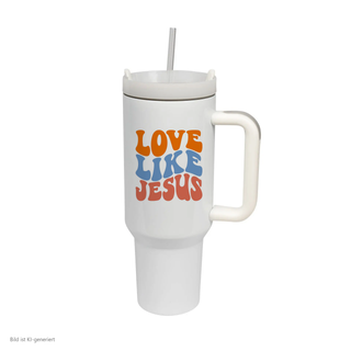 Love like Jesus Thermobecher von Mountain Movers, 1,2 Liter