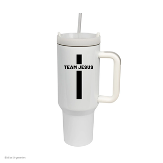 Team Jesus Thermobecher von Mountain Movers, 1,2 Liter Edelstahl