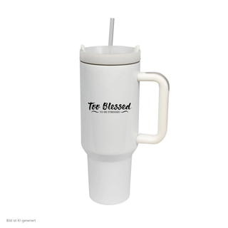 Too Blessed Thermobecher von Mountain Movers, 1,2 Liter Edelstahl