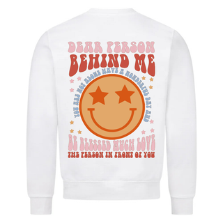 Dear Person Smile Christmas Sweatshirt (Back)