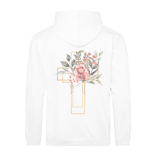 Golden Cross Watercolor Hoodie Backprint