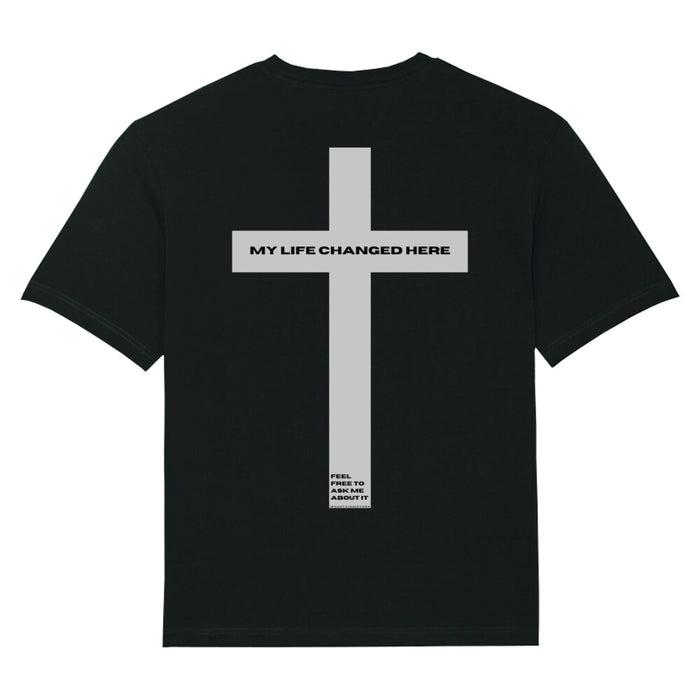 My Life Changed Here Oversize T-Shirt Back