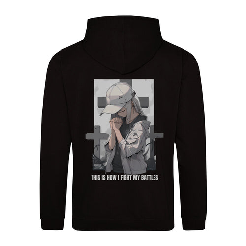 Battles Anime Hoodie Backprint