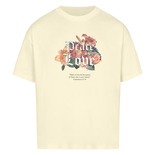 Peace & Love Streetwear Premium Oversized T-Shirt
