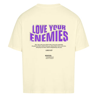 LOVE YOUR ENEMIES X BIBLE PREMIUM OVERSIZE T-SHIRT