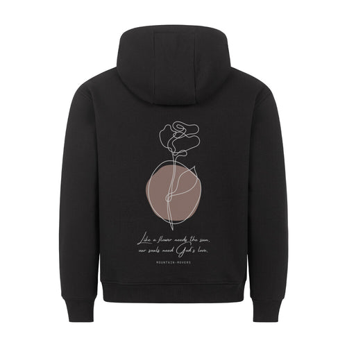 Like a flower hoodie backprint