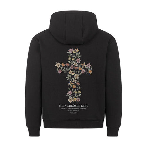 My Redeemer lives Hoodie Backprint