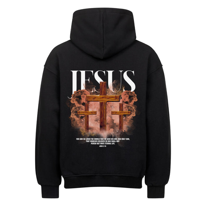 Jesus Streetwear Oversized Hoodie Backprint