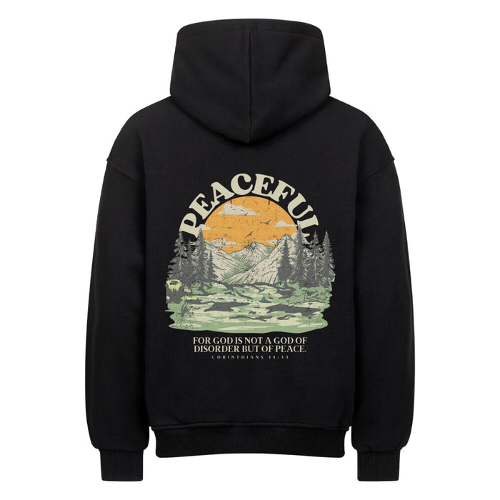 Peaceful Oversized Hoodie Backprint