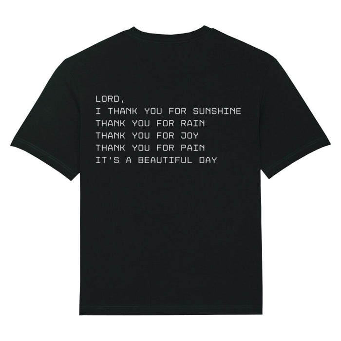 Beautiful Day Oversized Shirt Front and Backprint